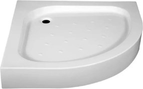 Cadita dus acril semirotunda Radaway Tinos A Compact 80x80 cm alb