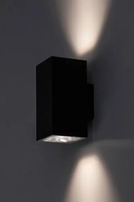 Aplica LED iluminat exterior ambiental, Protectie IP65 Urfa II negru