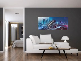 Tablou mașina de curse (120x50 cm)