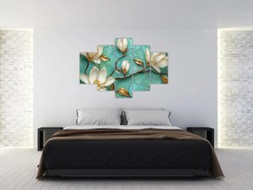 Tablou - Magnolii 3D (150x105 cm)