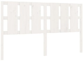 818006 vidaXL Tăblie de pat, alb, 185,5x4x100 cm, lemn masiv de pin