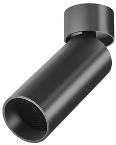 Spot LED aplicat directionabil design tehnic Focus negru, 3000K
