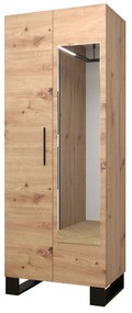 Set mobilier pentru hol Amanda 13 (Stejar artisan + roz). 1085966