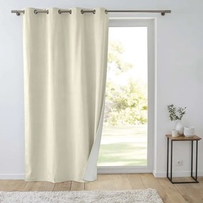 Draperie crem termoizolantă din catifea 140x260 cm Polarchic – douceur d'intérieur
