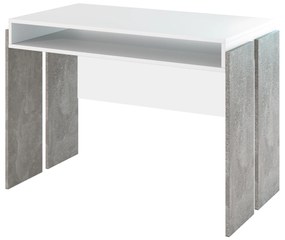 Masă PC Ramea (Alb + piatră). 1055241
