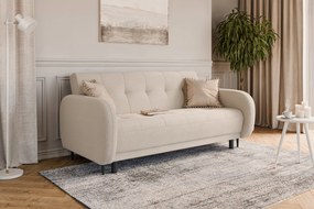 Canapea extensibilă Linda - bej țesătură boucle Lambi 8