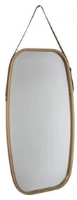 5five - Oglindă de perete ovală 77x43 cm bambus