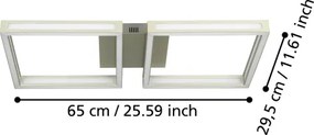 Plafonieră LED ALTAFLOR 2xLED/11,2W/230V crom mat Eglo 99785
