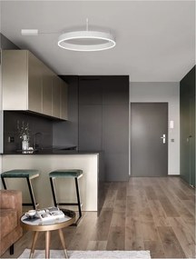 Lustra/Plafoniera LED dimabila design circular MOTIF 60cm
