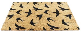 Covoraș de intrare din fibre de nucă de cocos 40x60 cm Swallows – Artsy Doormats