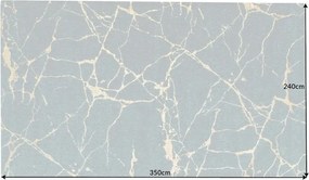 Covor verde-albastrui cu aspect de marmura MARMOR 160x240cm