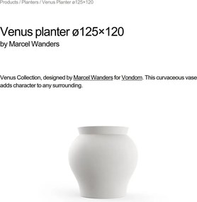 Ghiveci plante design decorativ modern exterior/interior Venus 125x120cm