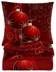 Lenjerie de pat din microfibra Culoare rosu, KORISTE Dimensiune lenjerie de pat: 2 buc 70 x 80 cm | 160 x 200 cm