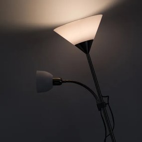 Brilagi - Lampă de podea ARIANA 1xE27/100W/230V + 1xE14/25W crom mat