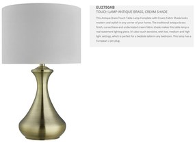 Lampa de masa cu design decorativ Touch EU2750AB SRT