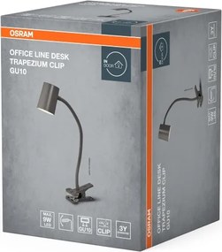 Lampă de birou Osram DESK LINE cu clemă 1xGU10/9W/230V gri