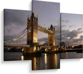 Tablou - Tower Bridge la noapte (90x60 cm)