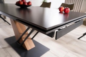 Masa extensibila Genesis negru/frasin L180-240 cm