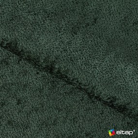 Colțar verde extensibil/cu spațiu de depozitare cu tapițerie din țesătură bouclé (cu colț pe partea dreaptă/cu șezlong) Felro – ELTAP