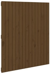 824936 vidaXL Tăblie de pat de perete maro miere 95,5x3x110 cm lemn masiv pin
