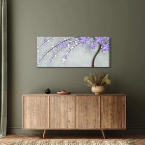 Tablou - ploaie violetă (120x50 cm)