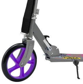 Juskys Trotinetă pentru copii Graffiti - gri/violet