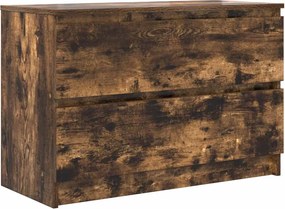 vidaXL Dulap TV Stejar afumat 80x35x54 cm Lemn prelucrat