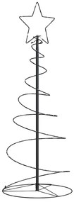 vidaXL Pom de Crăciun LED 80 LED-uri Alb Cald 120 cm