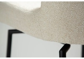 Scaun de bar crem tapițat (înălțime șezut 67,5 cm) Glam – DAN-FORM Denmark