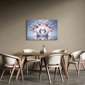 Tablou - Inimă de diamant (90x60 cm)