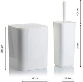 Set de baie SIERRA 5 buc. alb