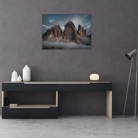 Tablou pe sticlă - Trei Dinți, Dolomiți Italieni (70x50 cm)