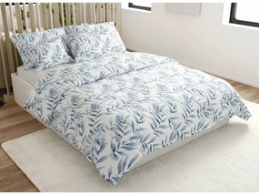 Lenjerie de pat din microfibra KOVENDI albastru-alb Dimensiune lenjerie de pat: 70 x 90 cm | 140 x 220 cm