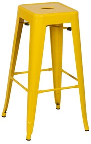 Set de scaune de bar galben 2 buc. din metal (înălțime șezut 76,5 cm) – Ixia
