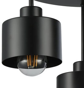 Lustră pe tijă 3xE27/35W/230V d. 30 cm negru