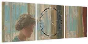 Tablou - Childe Hassam, The New York Window, reproducere (cu ceas) (90x30 cm)