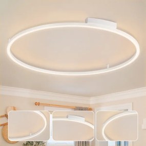 Brilagi - Lampă LED dimabilă PORTOFINO LED/85W/230V Ø 120 cm albă + telecomandă