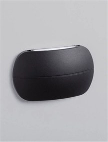 Aplica LED iluminat exterior ambiental, IP65, PRATO negru
