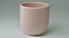 Set 4 Pahare Cafea Novum Roz (Baby Pink , 250ml) Gresie Glazurata Manual