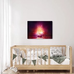 Tablou cu floare de lotus (70x50 cm)