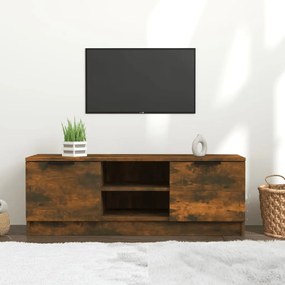 Comoda TV, stejar fumuriu, 102x35x36,5 cm, lemn prelucrat 1, Stejar afumat