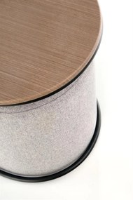 Set masuta cafea si 2 tabureti Pampa nuc/gri