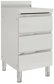 vidaXL Dulap de bucătărie comercial cu 3 sertare 50x60x96 cm