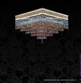 Plafoniera design LUX, Cristal Bohemia Exclusive DARIAN 42x42cm