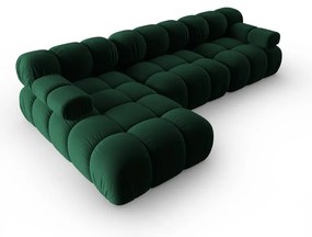 Canapea verde cu tapițerie din catifea 285 cm Bellis – Micadoni Home