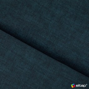 Colțar albastru extensibil/cu spațiu de depozitare cu tapițerie din catifea (cu colț pe partea stângă/în formă de ”L”) Barea – ELTAP