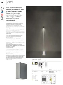 Aplică LED de exterior ACE LED/3,36W/230V 3000K IP54 albă Redo 90413