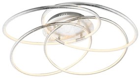 Lustra LED cu telecomanda Barna 60W argintie 67828-60S GL