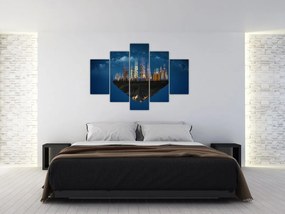 Tablou - Metropola plutind în spațiu (150x105 cm)