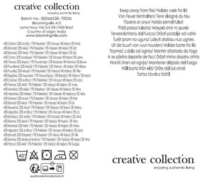 Pătură galbenă/roz din bumbac reciclat 130x160 cm Isnel – Bloomingville